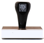 Signature Stamp 3 x 1 inch traditional rubber stamp. Perfect for addresses, business, and logos. They  are manufactured in-house with high quality all rubber die materials.