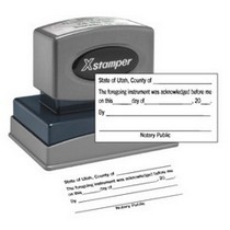 Utah notary pre-inked pocket Acknowledgement Stamp, N16 X-stamper Our notary supplies conform to Utah notary laws, are manufactured in-house.