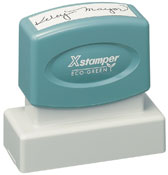 Xstamper Pre-Inked Stamp 11/16 x 1-15/16 in, N11 Xstamper pre-inked stamps are designed to last for years with a laser engraved rubber for durability.