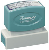 Signature Stamp Xstamper Pre-Inked Stamp 5/8" x 2-7/16", N14 Xstamper pre-inked stamps are designed to last for years with a laser engraved rubber for durability.