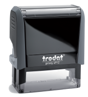 Custom Logo Self-Inking Stamp  3/4 in. x 1-7/8 in, 4912  Trodat Self-inking. They are climate neutral, intuitive and clean replacement of ink pads, incredibly small & light.
