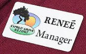 Digitally Printed Name Badge w/Logo