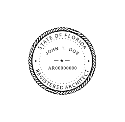 florida seal professional engineer registered architect surveyor