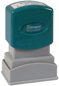 Custom Logo Stamp Xstamper Pre-Inked 1/2" x 1-1/16", N04  Xstamper laser engraved rubber for durability.