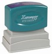 Custom Logo Stamp X-stamper Pre-Inked Stamp 1" x 2",  N12  X-stamper pre-inked stamps are designed to last for years with a laser engraved die for durability.