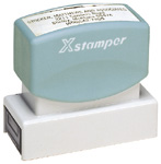 Rectangle Custom Stamp  Pre Inked X-Stamper