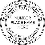 Arizona Professional Engineer Seal