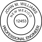 New Mexico Professional Engineer Seal