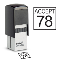 Square Self-inking Inspection Stamps- Trodat