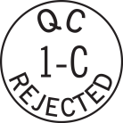 Rejected by Inspection Stamps