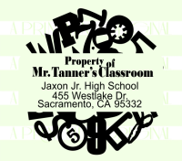 Teacher Property of  Jumbled Numbers Stamp