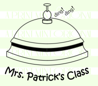  Custom Teacher School Bell Property Stamp