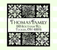 Custom Return Address Self-inking Stamp with Block Print