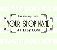 Custom Business Stamp Vintage Style Logo Stamp   