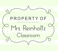 Property of - From the Classroom of Custom Book Doodle Stamp
