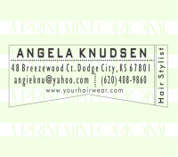 Custom Modern Business Card Self-inking or Rubber Stamp