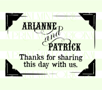 Custom Wedding Thank You Stamp- Wedding Stamp