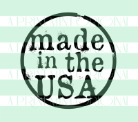Round Made In Any State Stamp- Mini Made in State or City Small Stamp
