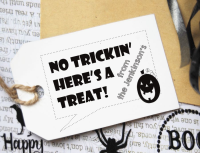 Custom Halloween Gift Tag Stamp