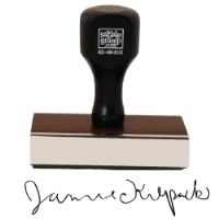 Rubber Stamp Signature Stamps