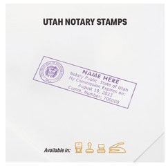 Utah Notary stamps, Journals, Jurat, Acknowledgement Stamps