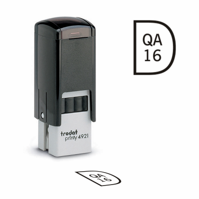 Design your own D customizable Trodat self inking inspection stamp. Order a round inspection stamp they are custom made in the USA and ship in 1-3 business days.