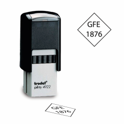 Design your own Diamond inspection stamp Trodat 4922 self inking. Order a round inspection stamp they are custom made in the USA and ship in 1-3 business days.