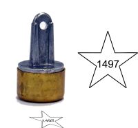 Design your own Star inspection stamp Neoprene. Order a round inspection stamp they are custom made in the USA and ship in 1-3 business days.