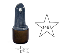 Design your own Star inspection stamp Neoprene. Order a round inspection stamp they are custom made in the USA and ship in 1-3 business days.