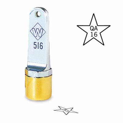 Design your own Star inspection stamp Neoprene. Order a round inspection stamp they are custom made in the USA and ship in 1-3 business days.