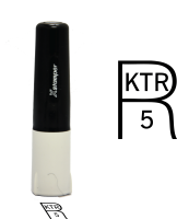Design your own R customizable Xstamper F11 non porous inspection stamp.
