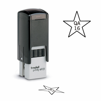 Design your own Star self-inking inspection stamp. Order a round inspection stamp they are custom made in the USA and ship in 1-3 business days.