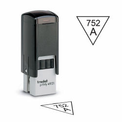 Design your own  Trodat 4921 Triangle inspection stamp. Order a round inspection stamp they are custom made in the USA and ship in 1-3 business days.