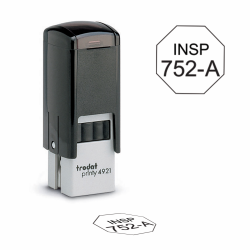 Custom OInspection Stamp 4921 Trodat self inking inspection stamp. Custom inspection stamps and quality inspection stamps are high quality and easy to use made in the USA .