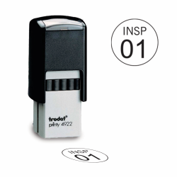 Custom Circle Stamp 4922 Trodat self inking inspection stamp. Custom inspection stamps and quality inspection stamps are high quality and easy to use made in the USA.