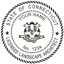 Order today from Salt Lake Stamp. Connecticut Landscape Architect  Stamp Seal conforms to Utah laws. We also carry engineer stamps.