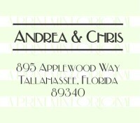 Return Address Wedding Monogram stamp custom return address self inking stamp great for stationary, weddings, invitations.