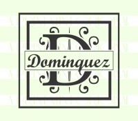 Custom Wedding Favor Last Name Monogram custom return address rubber stamp great for stationary, weddings, invitations.