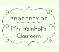 Property of From the Classroom of Book  custom return address self inking stamp great for music, books, and classrooms.