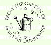 Custom From the Garden of  custom return address rubber stamp great for stationary, weddings, invitations.