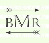 Personalized Monogram Arrow Stamp-  stamp custom return address self inking stamp great for stationary, cards, invitations.