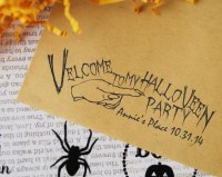 Custom Halloween Gift Tag, Treat Label self inking and great for cards, gifts, and crafts.
