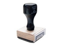 Handcrafted By Business Card- custom return address traditional rubber stamp great for stationary, weddings, invitations.