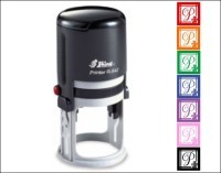 Round Made In Any State Stamp self inking and great for business cards, business logos, and crafts.