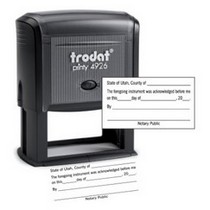 Acknowledgement Notary stamp Trodat self inking stamp 4926 self inking stamp. Our notary supplies conform to Utah notary laws, are manufactured in-house.