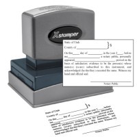 Acknowledgement Specific Notary  pre-inked X-Stamper conforms to state  laws for Acknowledgement.  Utah notary laws, are manufactured in-house.