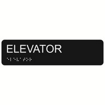 Elevator 2″ x 8″ economy braille signs. Produced with standard designs these ADA signs are an economical way to achieve ADA compliance.