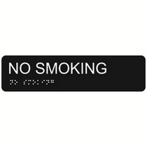 No Smoking 2″ x 8″ economy braille signs. Produced with standard designs these ADA signs are an economical way to achieve ADA compliance.