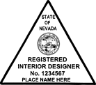 Nevada Registered Interior Designer Seal Embosser