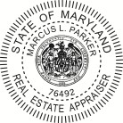 Maryland Residential Appraiser Seal Embosser